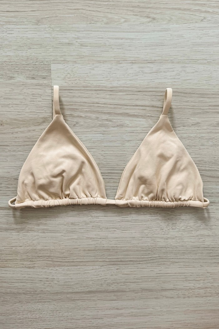 TOP DE BIQUÍNI CORTININHA LOLA OFF-WHITE