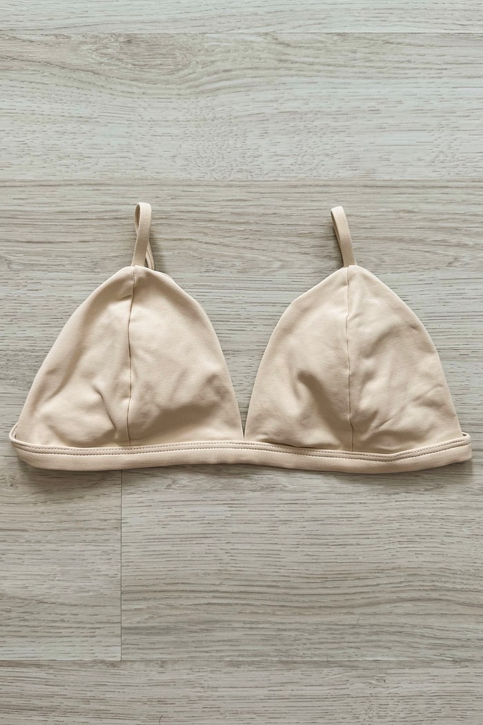 TOP DE BIQUÍNI TRIÂNGULO FIXO KATE OFF-WHITE