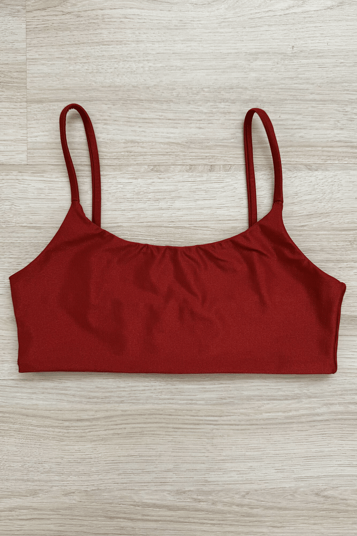 TOP BASIC CANELADO CHERRY