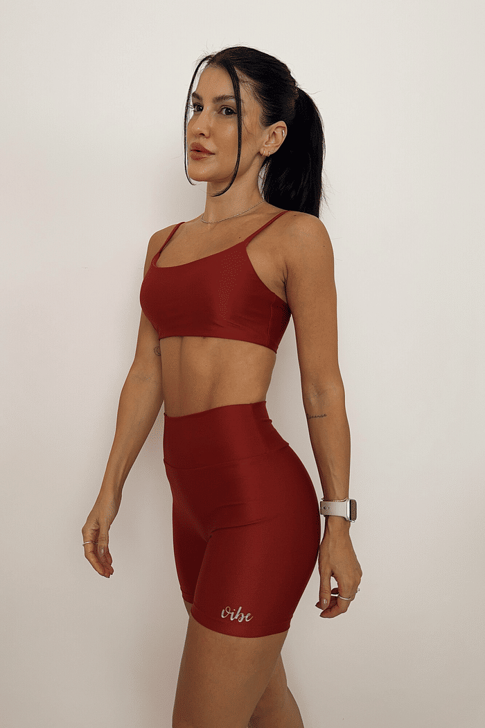 SHORTS SPORT CANELADO CHERRY