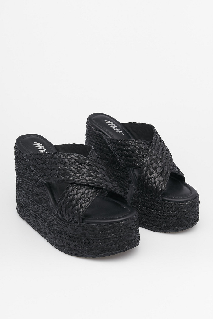 Tamanco Lupita Preto Plataforma Anabela