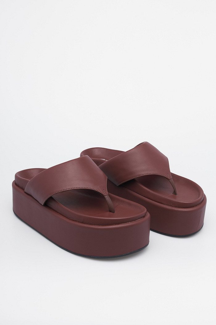 Flatform Deise Marrom Chinelo Plataforma Feminina Mist