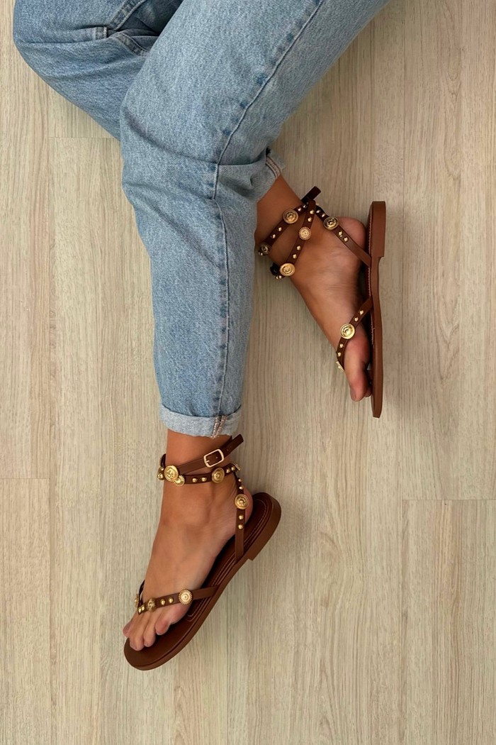 Sandália Luna Camel