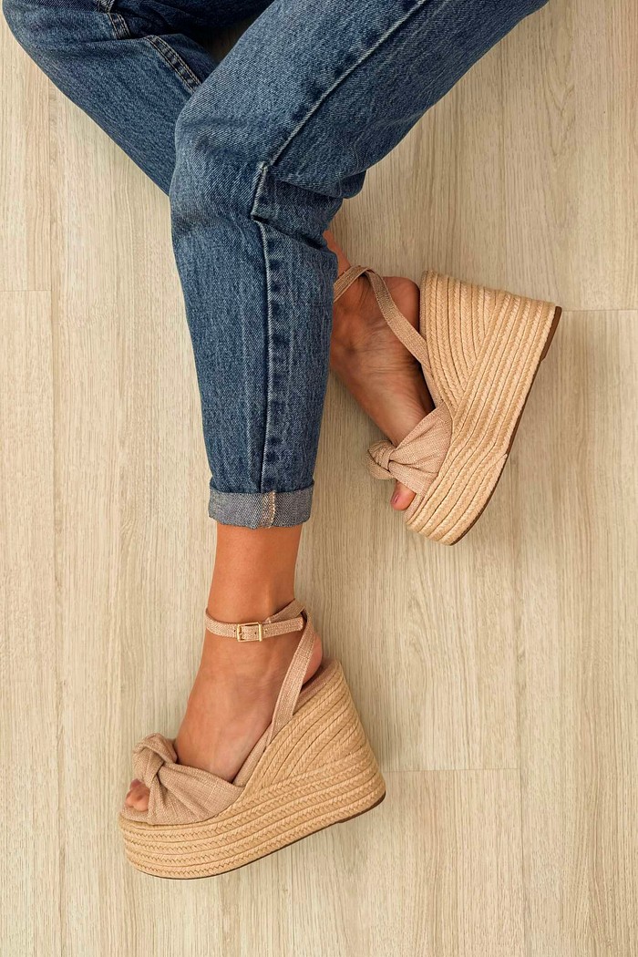 Sandália Karina Bege