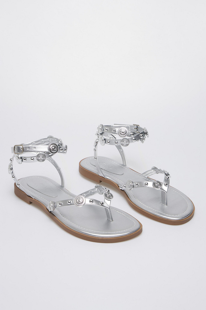 Sandália Luna Silver