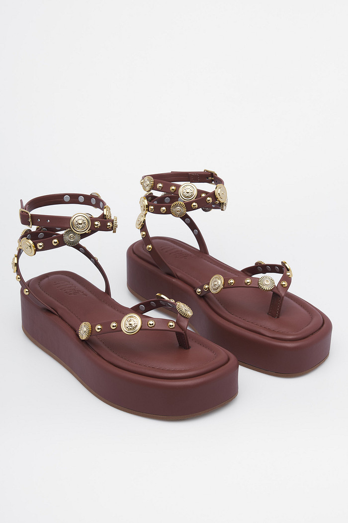 SANDÁLIA BRENDA MARROM