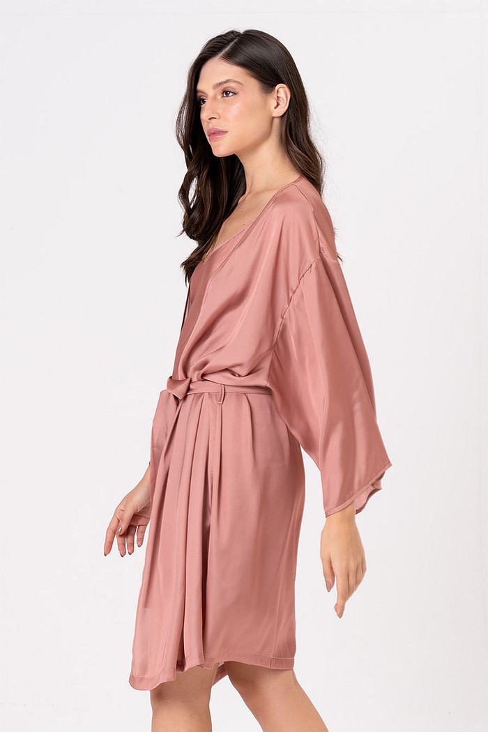 ROBE ACETINADO - CLÁSSICOS ACETINADOS CARAMELO ÂMBAR