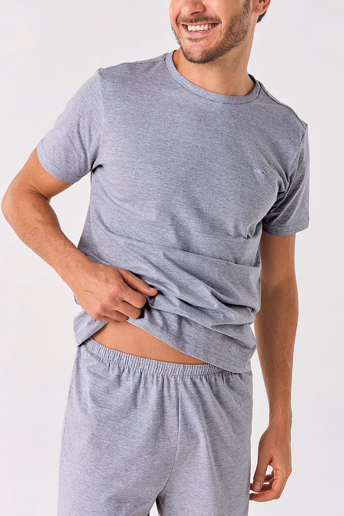 PIJAMA CURTO MEIA MALHA - ETERNO MASCULINO