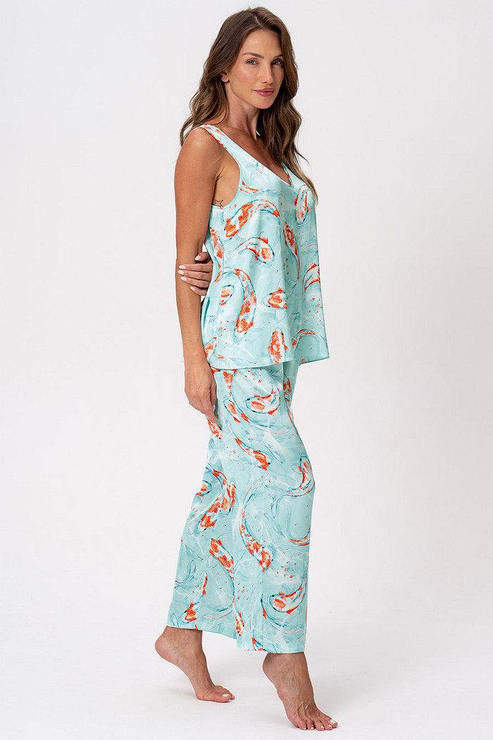 PIJAMA ACETINADO PANTACOURT - DOCE ÁGUA