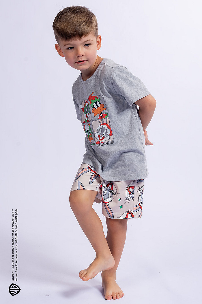 PIJAMA CURTO MENINO INFANTIL - NATAL PERNALONGA