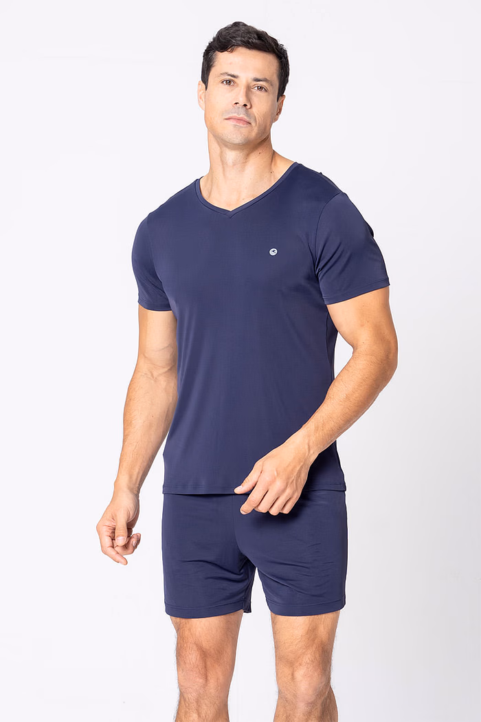 PIJAMA GELADINHO MASCULINO - MARINHO NOTURNO