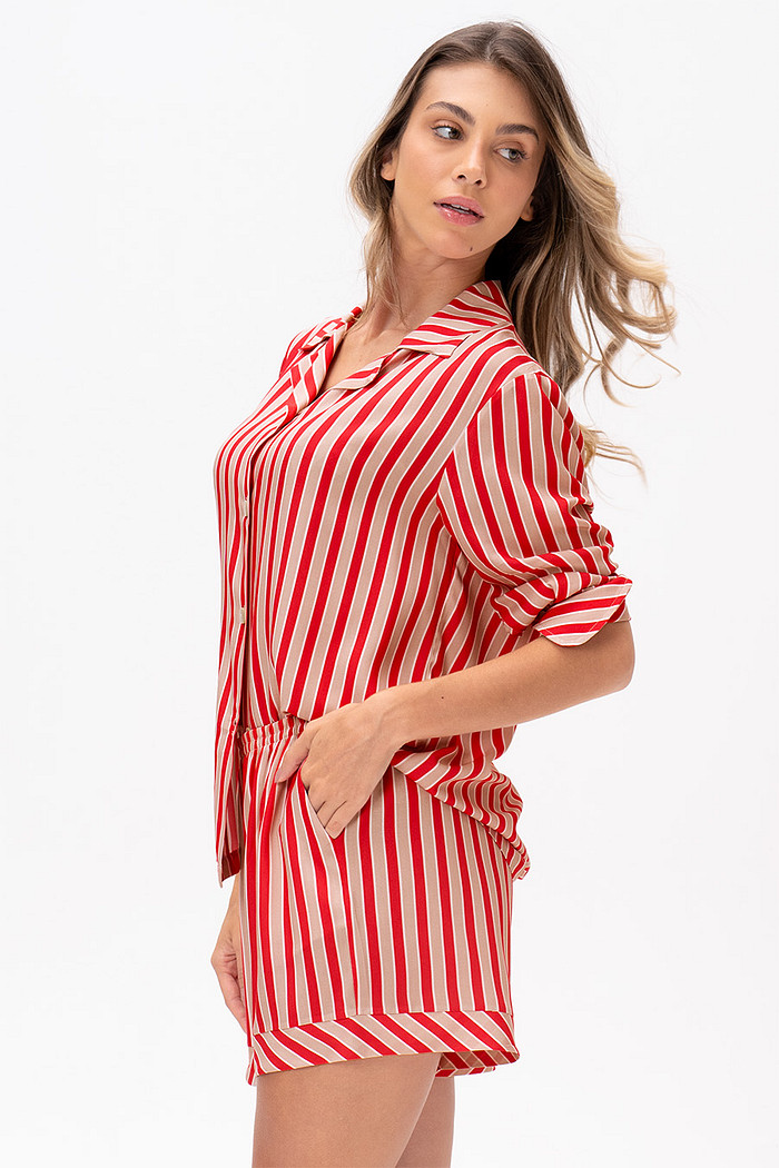 PIJAMA AMERICANO CURTO DE VISCOSE - DUNAS