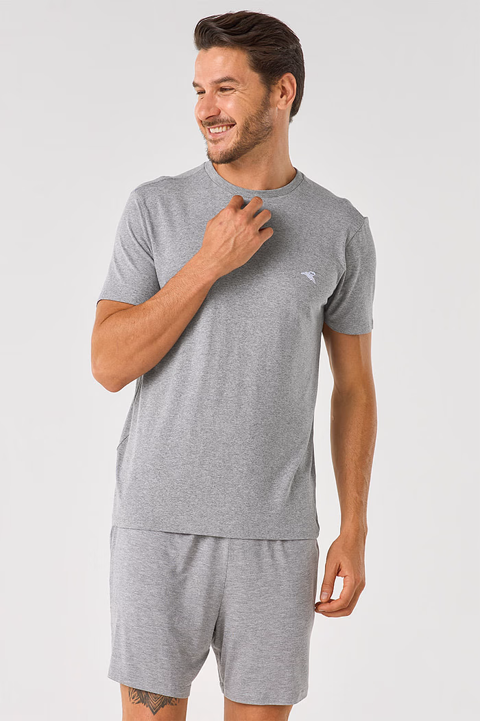 PIJAMA CURTO MASCULINO - CLÁSSICOS VISCOSE MESCLA