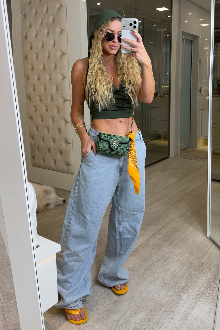 Calça jeans wide leg coast Kayla