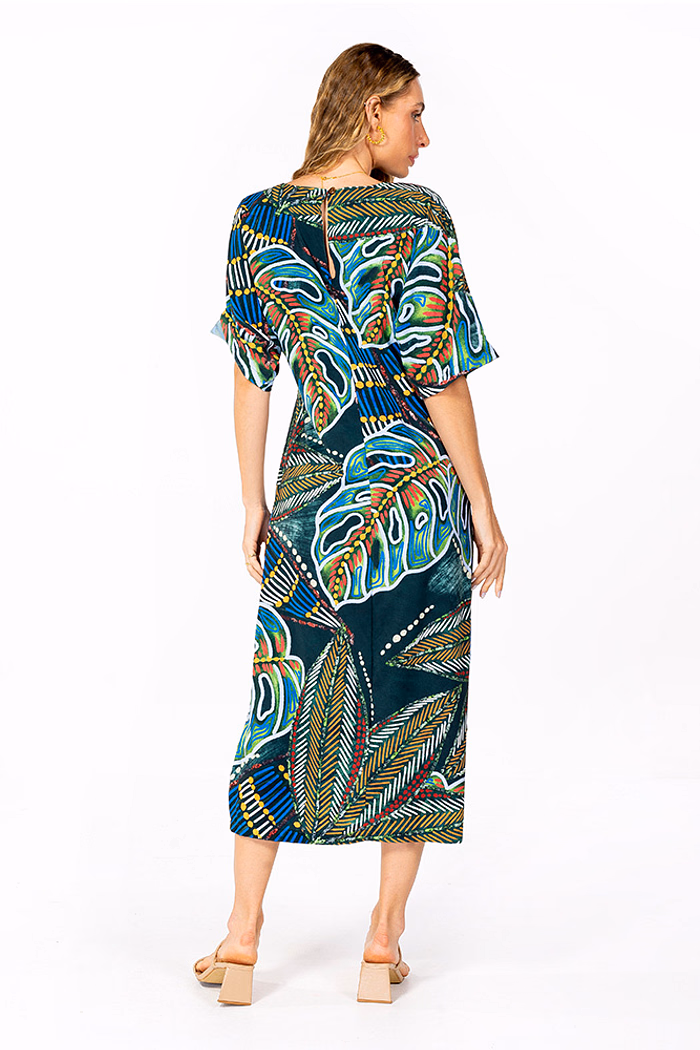 Kaftan Atena Araras e Cores