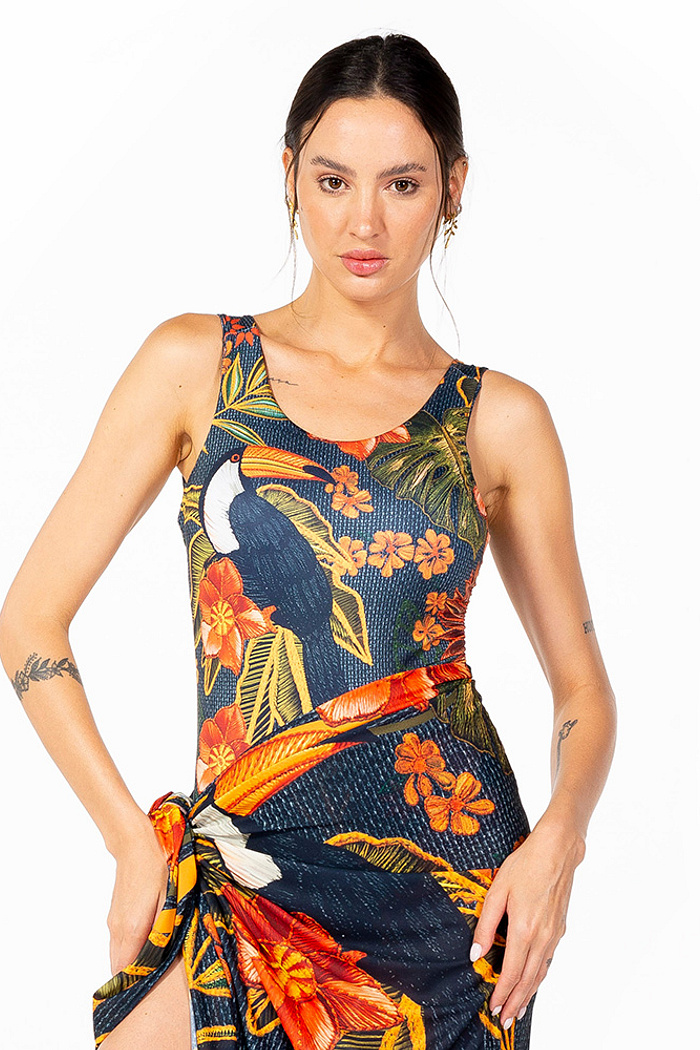 Body Regata Tucano e Folhas