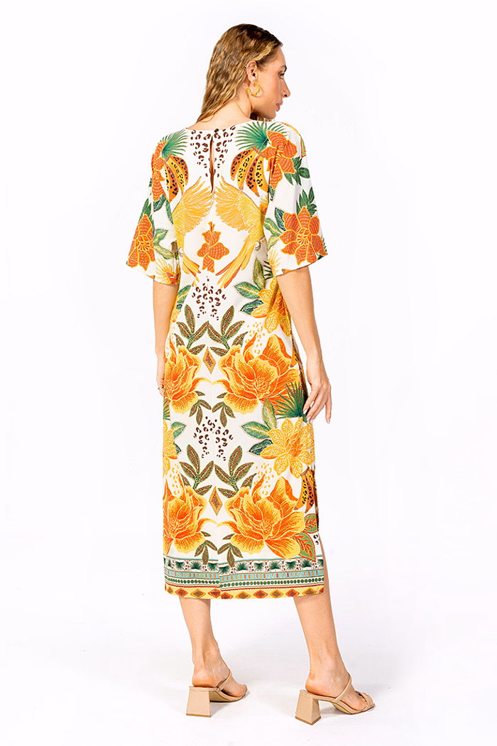 Kaftan Atena Banana Amarela