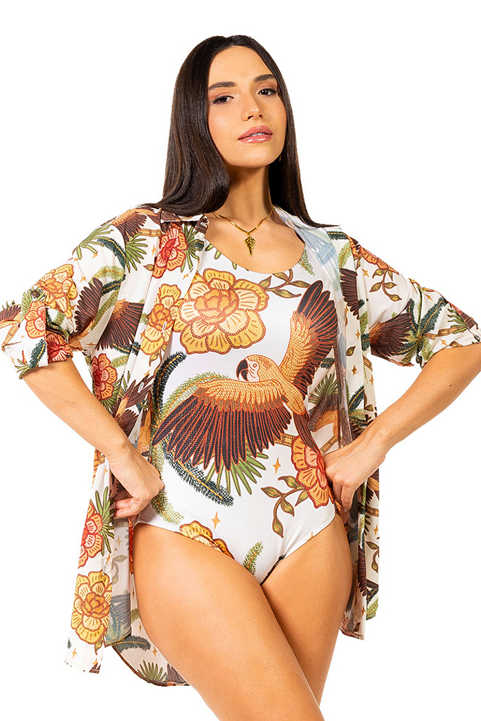 Camisa Alongada Atena Verão Tucano Barra Noite