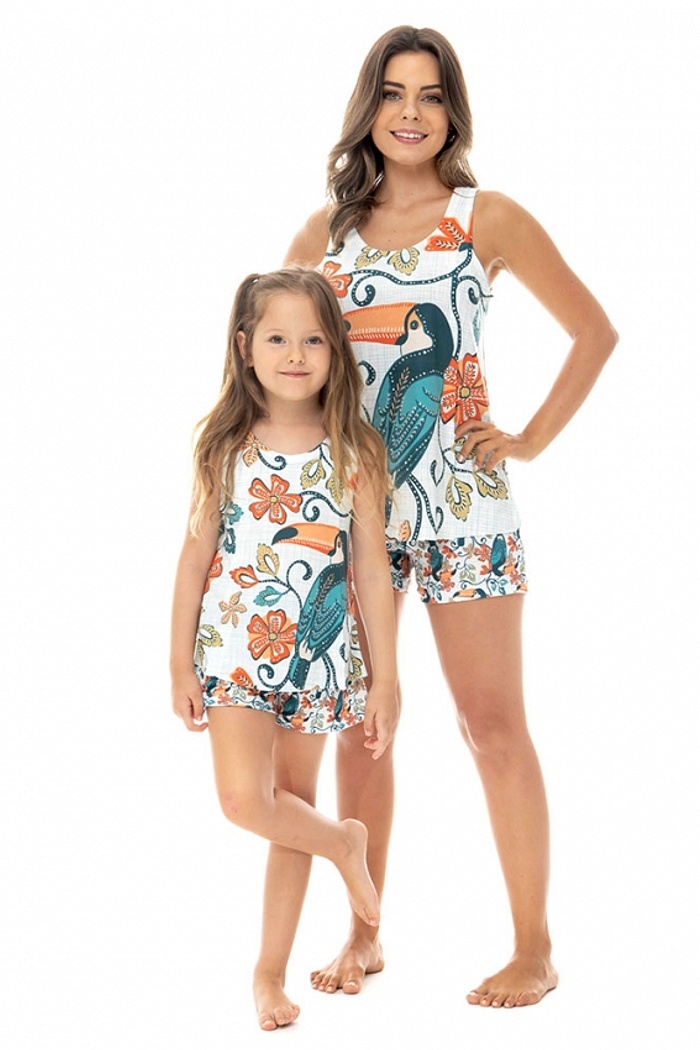 Conjunto Pijama Infantil Feminino Maxi Tucano