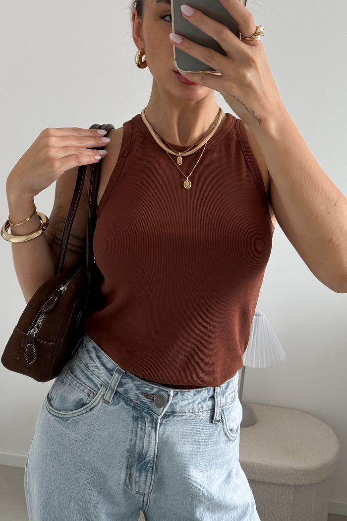 REGATA RIBANA VALENTINA MARROM CHOCOLATE