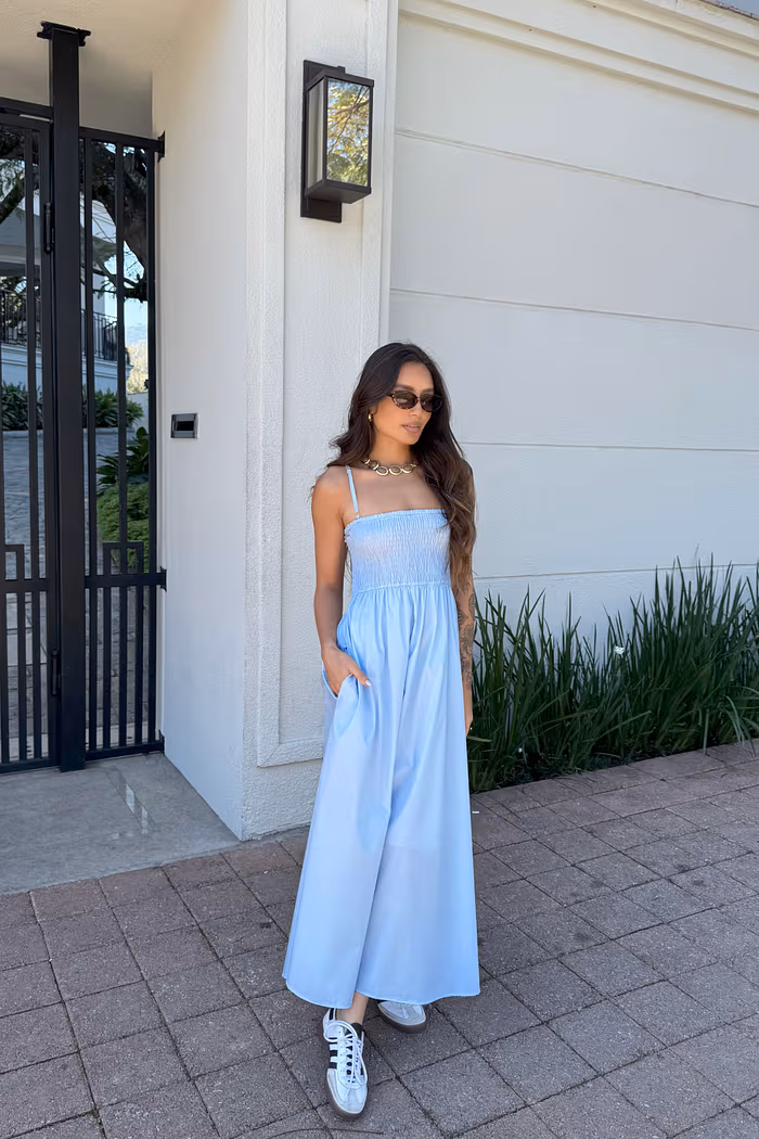 VESTIDO MIDI PANDORA AZUL