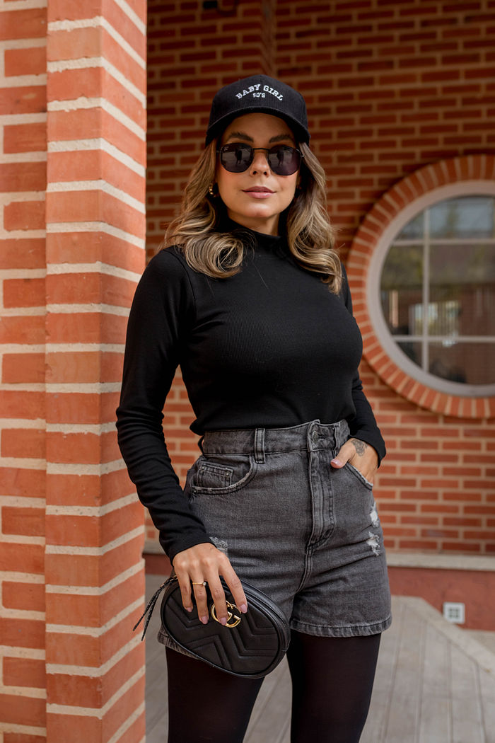 BLUSA FEM ML RIBANA 2X1  GOLA ALTA