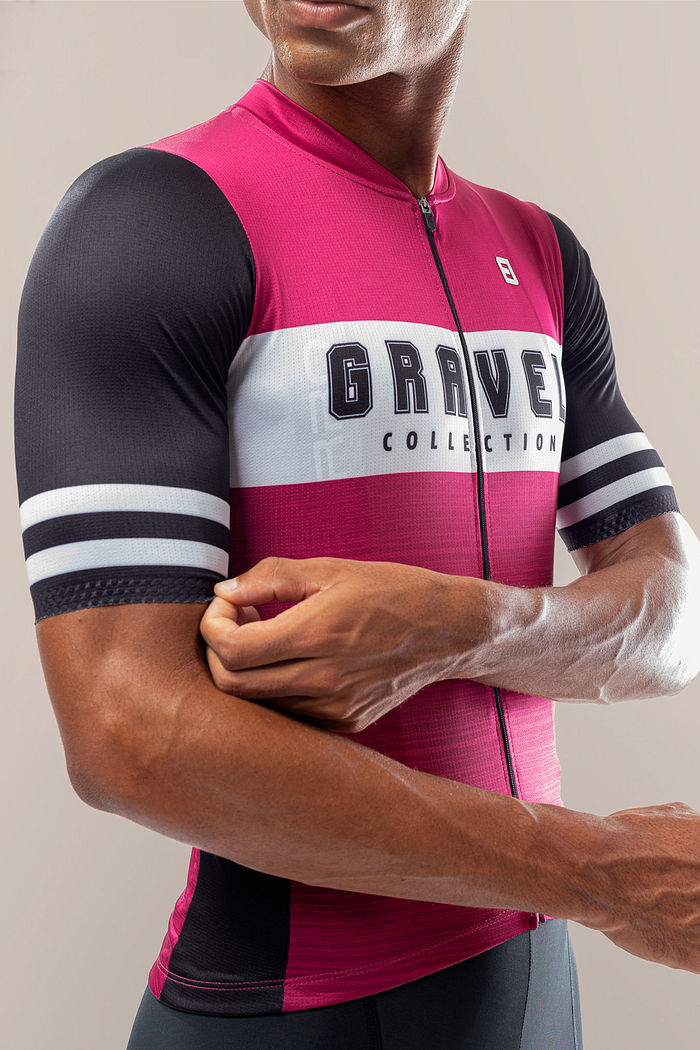 Jersey Masculina Euro Gravel Garnet