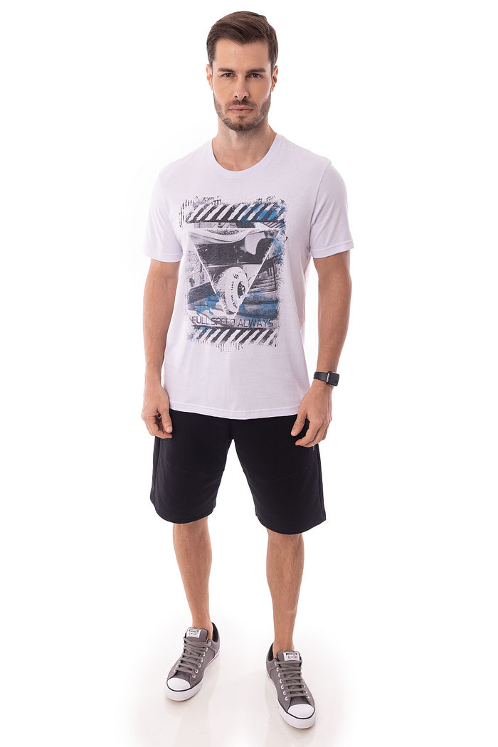 Camiseta Masculina Full Speed Branca