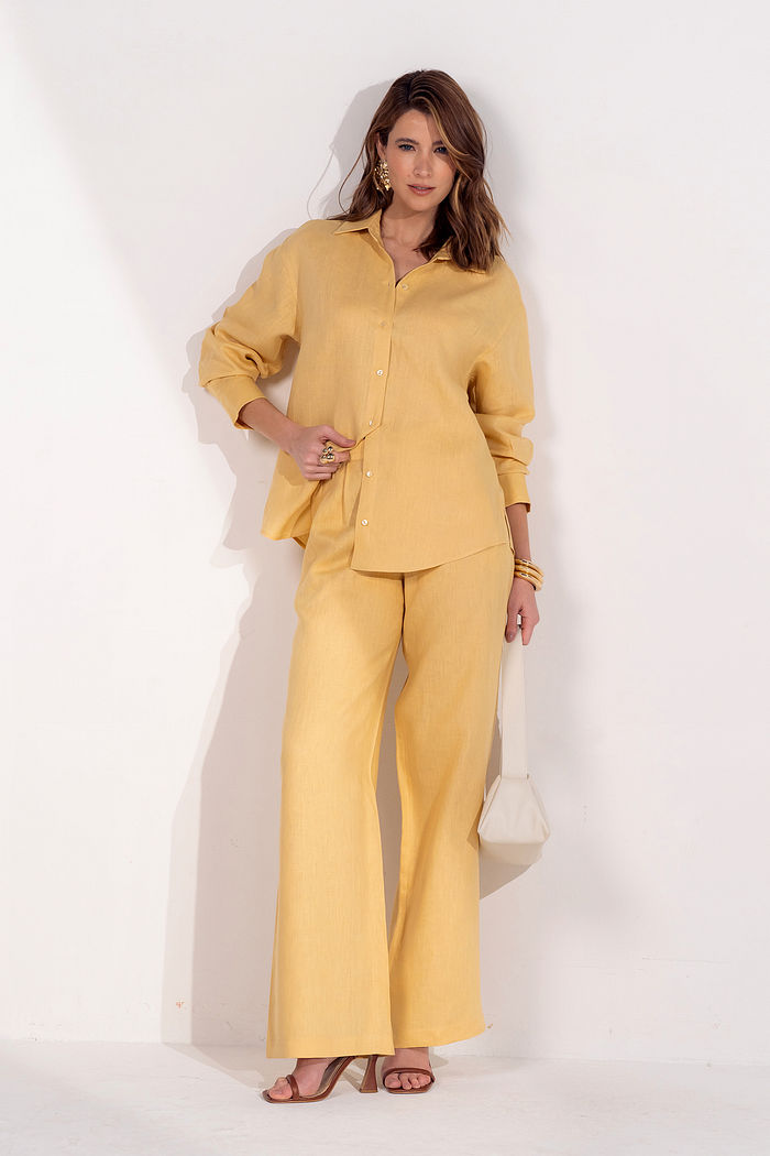 Calça 100% Linho  - Unique Chic