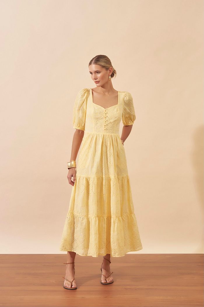 Vestido Laise Decote Princesa - Milalai