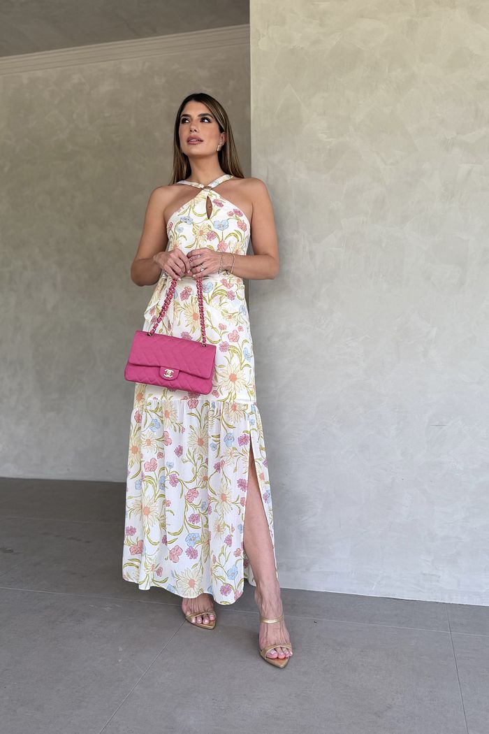 Vestido Longo Yoryu Estampa Floral - Donna Ritz