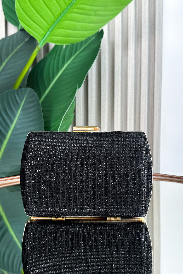 BOLSA CLUTCH PRETO ROSIANE