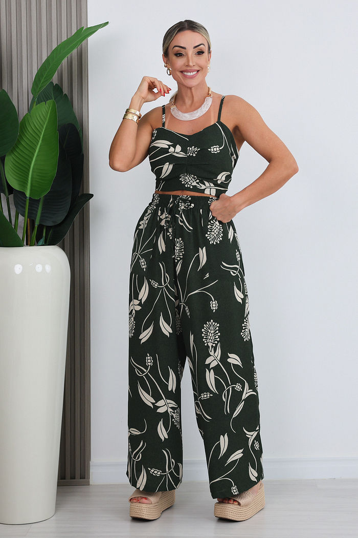 CONJUNTO CROPPED E PANTALONA MARIA ALICE