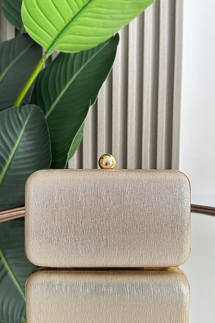 BOLSA CLUTCH DOURADA MICHELE