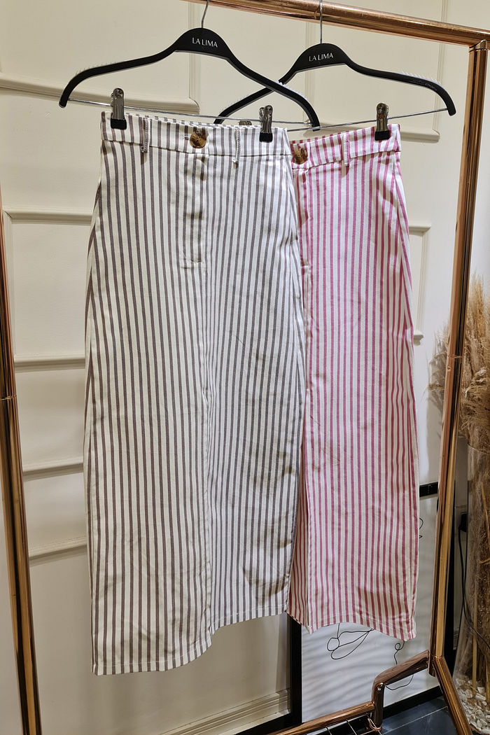 Saia Midi Listras com Fenda