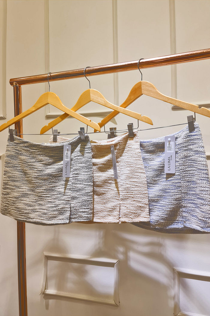 Mini Saia de Tweed Cós Baixo