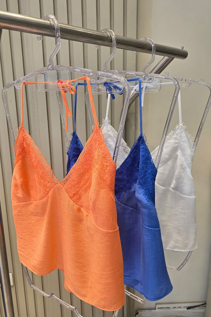 Blusa Renda Seda 3 Cores