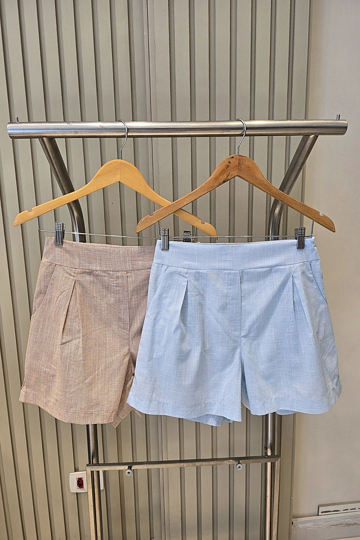 Bermuda 100% Algodão Chambrei 2 Cores