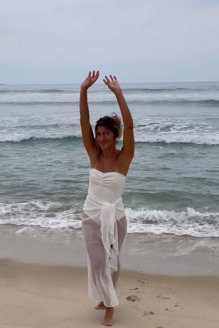 Pareô Saia Babados Off White