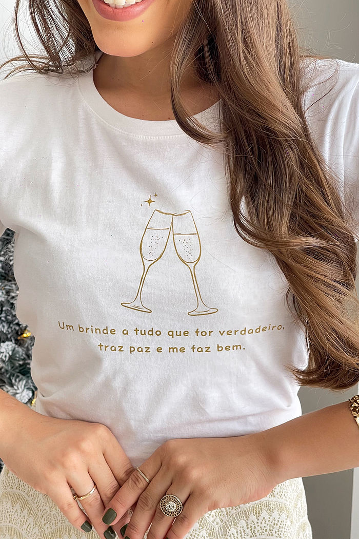 T-Shirt Um brinde - Neve