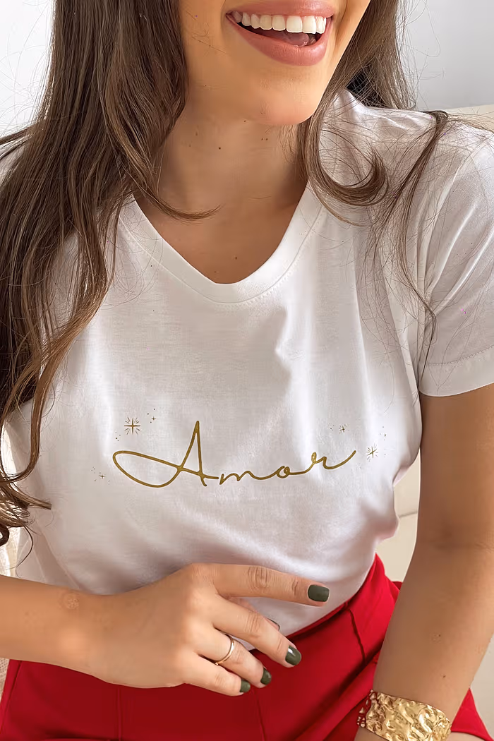 T-Shirt Amor - Neve