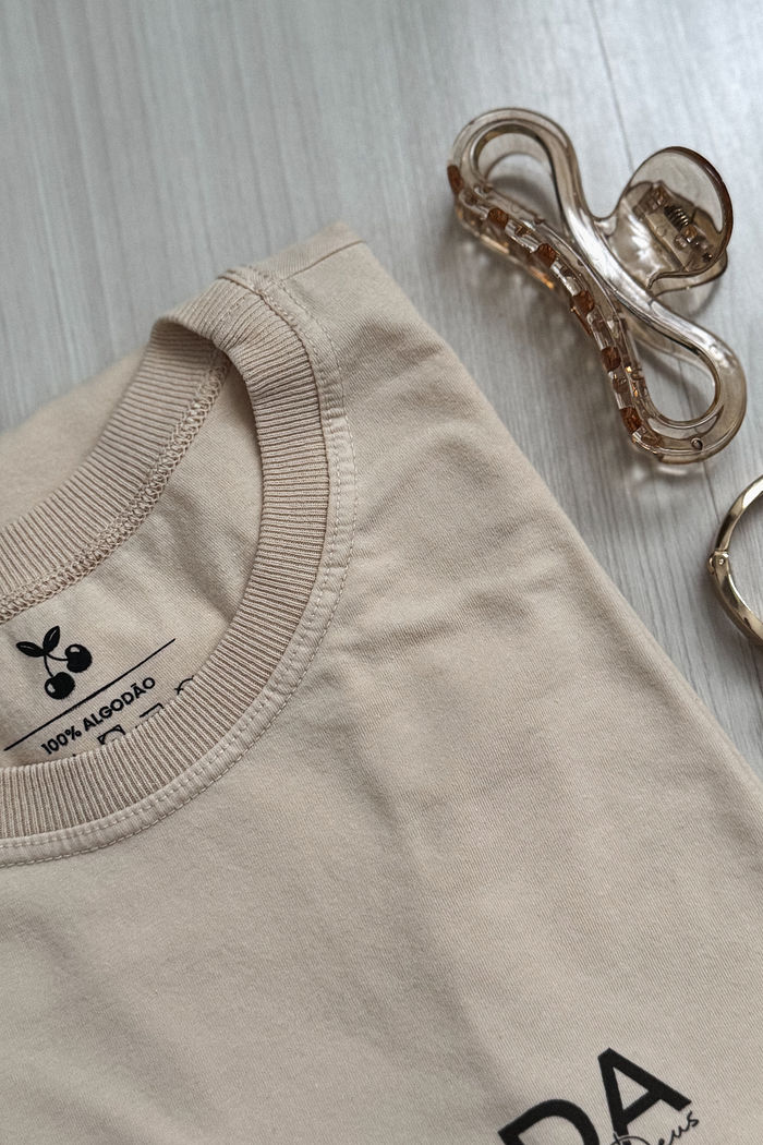 Tshirt Premium - Amada - Areia