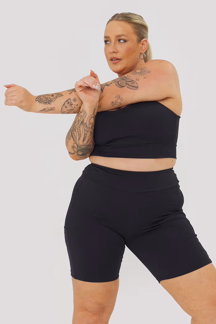 Bermuda Alta Sustentação Safari Preto