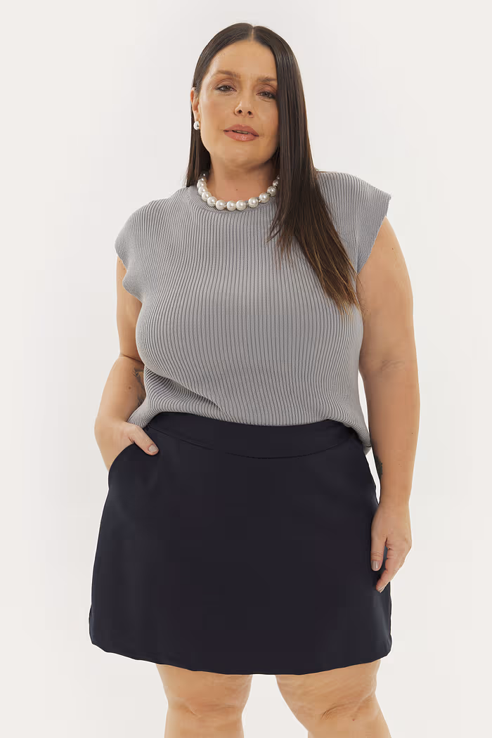 Short Saia Alfaiataria Fiorella Marinho