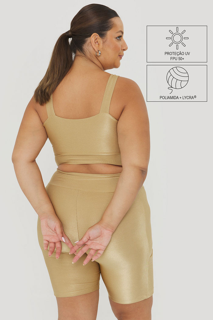 Top Esportivo Euforia Dourado