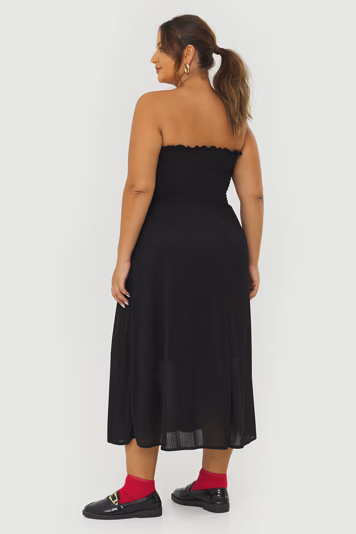 Vestido Top Sem Alça Alexia Preto