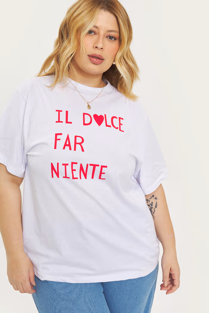 T-shirt De Algodão Dolce Far Niente Branco