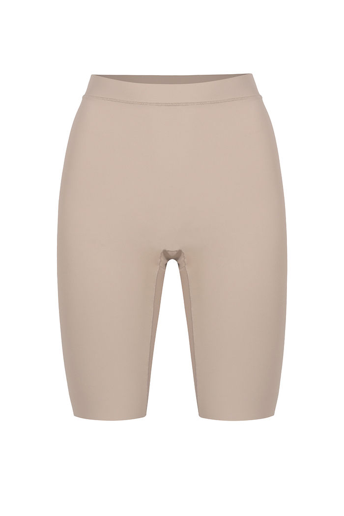 Bermuda Antiatrito Soft Touch Plus Size Bege