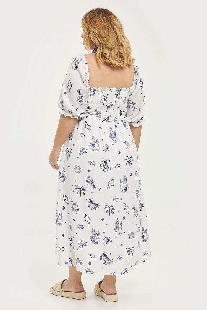 Vestido Midi Liocel Nápoles Estampado