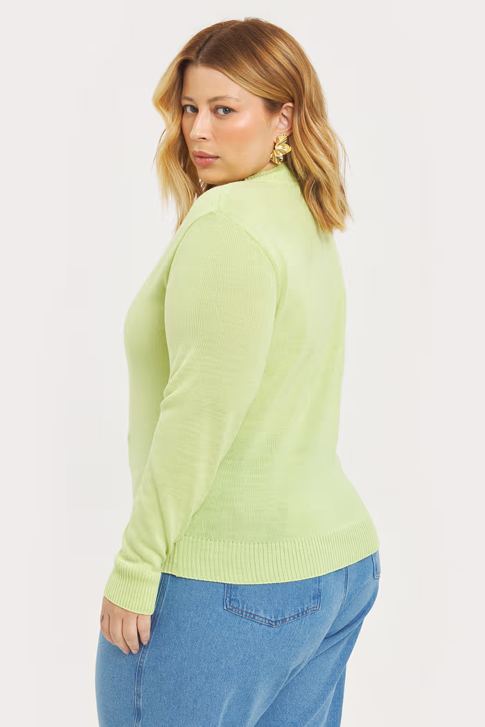 Blusa Manga Longa Tricô Alice Lima